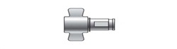 Female Wing Nut (Cast Iron), Male (Brass) - Less Flange, DUST CAP