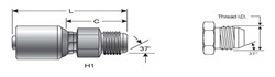 Male JIC 37° Flare