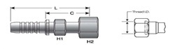 Female Flat-Face O-Ring Swivel