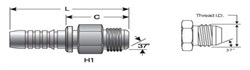 Female JIC 37° Flare Swivel , Male JIC 37 Flare