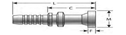 Code 61 Komatsu Style O-Ring Flange